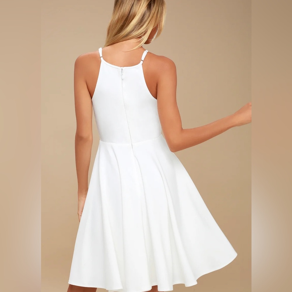 Lulu’s irresistible charm white dress